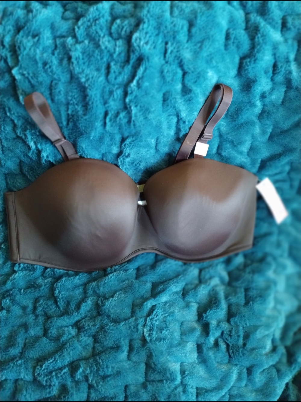 Cacique Brown Strapless Convertible Molded Bra